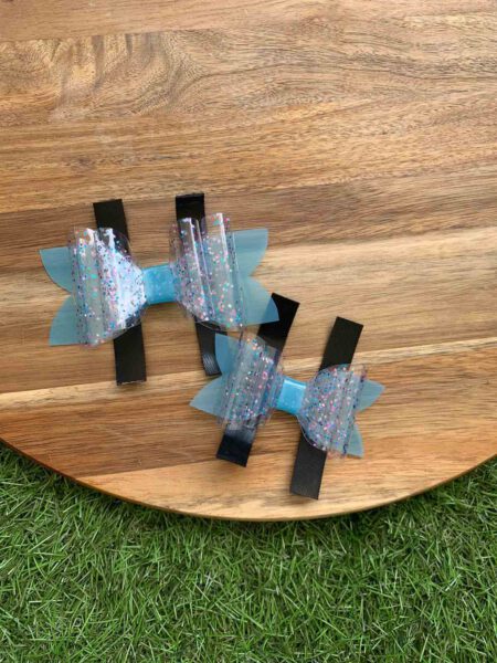 Hondenstrikken sparkly blue