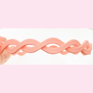 Diadeem gevlochten roze