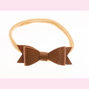 Baby haarbandje croco bruin