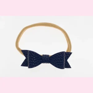 Baby haarbandje croco donker blauw