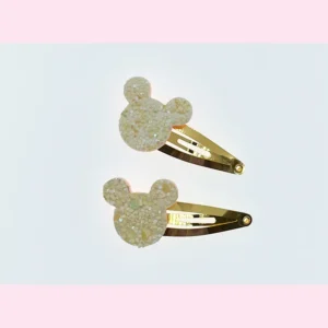 Haarspeldjes set Mickey geel